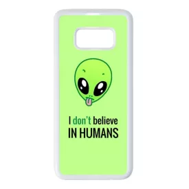 I don't believe in Humans ufo földönkívüli Samsung Galaxy S8 fehér tok