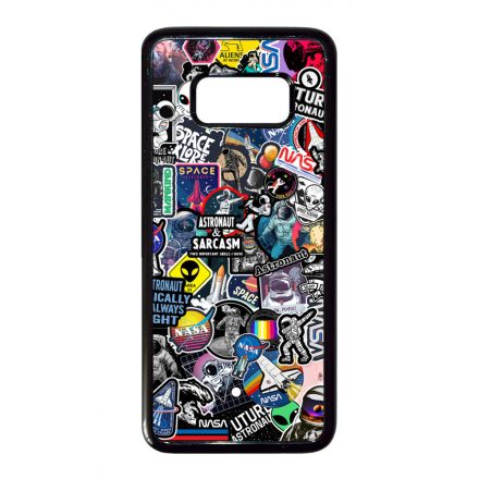 NASA matricabomba astronaut űrhajós stickerbomb Samsung Galaxy S8 tok