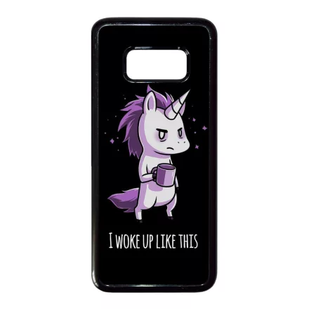 Unikornis - morcos reggel unicorn egyszarvú Samsung Galaxy S8 tok