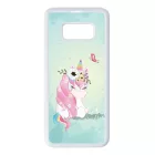 Édes unikornis és a Pillangó unicorn egyszarvú Samsung Galaxy S8 tok