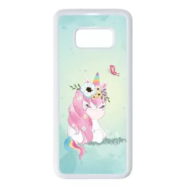 Édes unikornis és a Pillangó unicorn egyszarvú Samsung Galaxy S8 tok