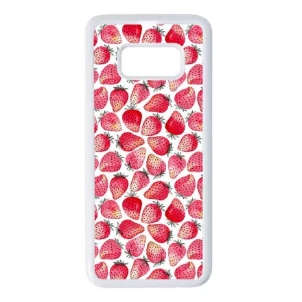 Strawberry BOOM - Eper mintás Samsung Galaxy S8 tok
