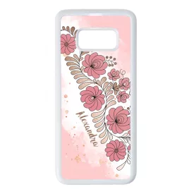 Kérd a neveddel - RoseGold Matyó magyar mintás hungarian folk Samsung Galaxy S8 tok