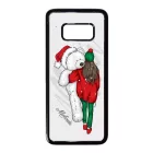 Kérd a neveddel - Lány & Maci - csajos karácsony Samsung Galaxy S8 tok