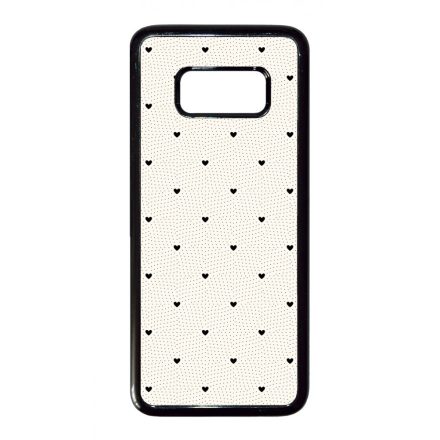 Elegáns szívecskés - CREAM - szives csajos Samsung Galaxy S8 tok