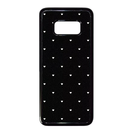 Elegáns szívecskés - BLACK - szives csajos  Samsung Galaxy S8 tok
