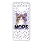 NOPE Cat Antisocial Antiszocialis Meno Trendi Samsung Galaxy S8 tok