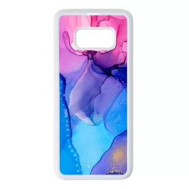 Blue Pink Gradient Ink kek rozsaszin marvanyos Samsung Galaxy S8 tok