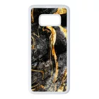 Luxury Golden Black marvanyos marvany mintas Samsung Galaxy S8 tok