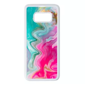 Pink gold Mixed Inks arany mintas marvanyos Samsung Galaxy S8 tok