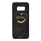 kerd a neveddel marble marvany mintas Heart szivecskes Samsung Galaxy S8 tok
