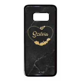 kerd a neveddel marble marvany mintas Heart szivecskes Samsung Galaxy S8 tok