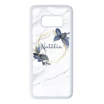 kerd a neveddel marble marvany mintas viragos Samsung Galaxy S8 tok