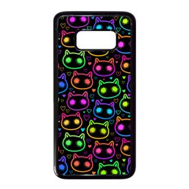 Halloween Macskak - Colored Samsung Galaxy S8 tok