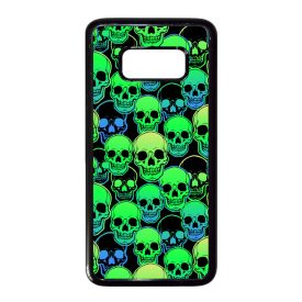 Green Skulls - Halloween Samsung Galaxy S8 tok
