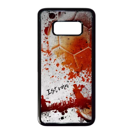 Kerd a neveddel RED kezilabda mintas Samsung Galaxy S8 tok