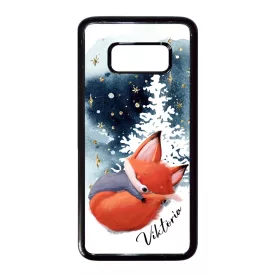 Tündéri róka - Téli mintás Samsung Galaxy S8 tok