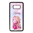 Unikornis és kávé - Téli mintás Samsung Galaxy S8 tok