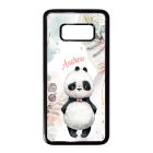 Édes kis Panda - Téli mintás Samsung Galaxy S8 tok