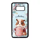 Kakaós hörcsög - Téli mintás Samsung Galaxy S8 tok