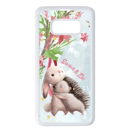 Nyuszi és Süni - Téli mintás Samsung Galaxy S8 tok