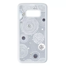 Gyönyörűséges Ezüstös téli mintás Samsung Galaxy S8 tok