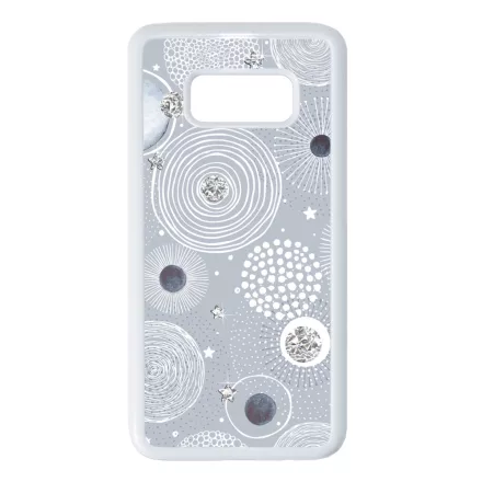 Gyönyörűséges Ezüstös téli mintás Samsung Galaxy S8 tok