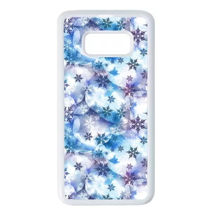 Téli Szépséges Hópihe mintás Samsung Galaxy S8 tok