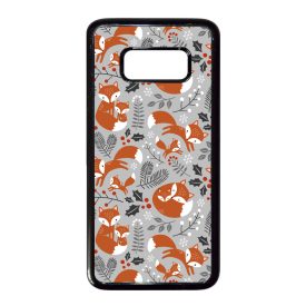 Szépséges téli róka mintás Samsung Galaxy S8 tok