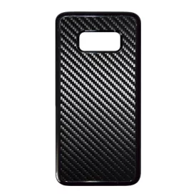 Ezüst karbon fiber mintás Samsung Galaxy S8 tok