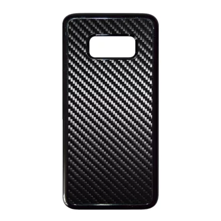Ezüst karbon fiber mintás Samsung Galaxy S8 tok