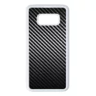 Ezüst karbon fiber mintás Samsung Galaxy S8 tok