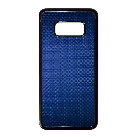 Gyönyörű kék karbon fiber mintás Samsung Galaxy S8 tok