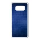 Gyönyörű kék karbon fiber mintás Samsung Galaxy S8 tok