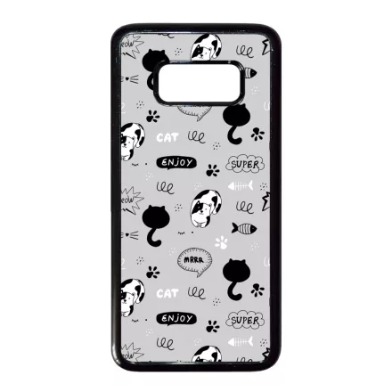 Mrrr Cuki Cica mintás Samsung Galaxy S8 tok