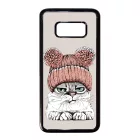 Cuki sapkás cica Samsung Galaxy S8 tok