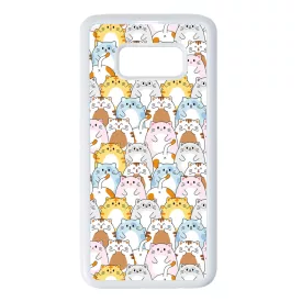 Tündéri Kawaii cica mintás Samsung Galaxy S8 tok