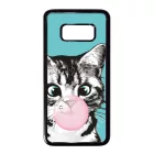 Bubble Cat - cica mintás Samsung Galaxy S8 tok