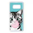 Bubble Cat - cica mintás Samsung Galaxy S8 tok