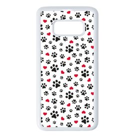 Szívecskés kutya mancs mintás Samsung Galaxy S8 tok