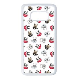 Cuki kávé és kutya mintás Samsung Galaxy S8 tok