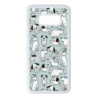 Türkiz aranyos rajzolt kutya mintás Samsung Galaxy S8 tok