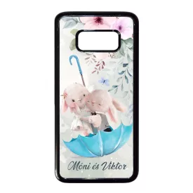 Neves cukisagok kollekcio Esernyos nyuszi szerelem Samsung Galaxy S8 tok