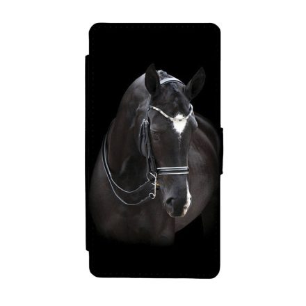 barna lovas ló Samsung Galaxy S8 műbőr flip fekete tok