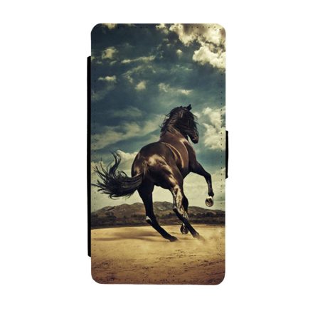 lovas ló mustang mustangos Samsung Galaxy S8 műbőr flip fekete tok