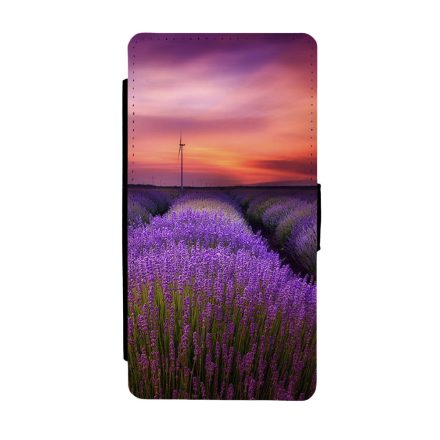 levendula levendulás levander lavender provence Samsung Galaxy S8 műbőr flip fekete tok