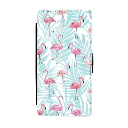 Flamingo Pálmafa nyár Samsung Galaxy S8 műbőr flip fehér tok