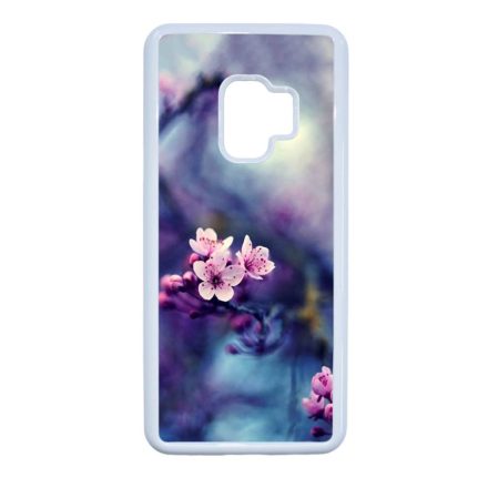 tavasz virágos cseresznyefa virág Samsung Galaxy S9 fehér tok
