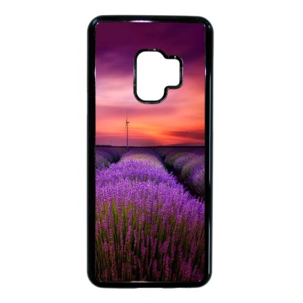 levendula levendulás levander lavender provence Samsung Galaxy S9 fekete tok