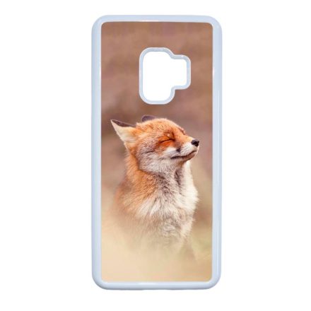 róka rókás fox Samsung Galaxy S9 fehér tok